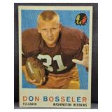 1959 Topps Football #123 Don Bosseler Card.