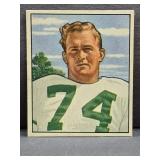 1950 Bowman #61 Walter Barnes Football Card.