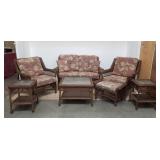 7-piece wicker patio set