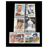 Lot of 6 Don Larsen autographed baseball cards