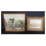 Pair of vintage photo prints