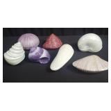 Group of Lenox porcelain seashell trinket boxes