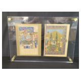 Pair of Persian poems book pages