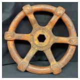 Vintage cast iron valve wheel handle