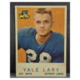 1959 Topps #131 Yale Lary Football Card.