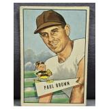 1952 Bowman Small #14 Paul Brown Football Card.