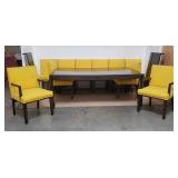 Mid-century modern Asian-style dark walnut