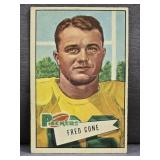 1952 Bowman Small #33 Fred Cone Football Card.