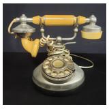 Vintage French style rotary dial telephone