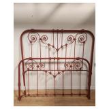 Antique  full  size  metal  bed 60" x 56"