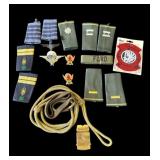 Group of military patches & pins