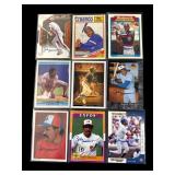 Lot of 9 Andre Dawson autographed cards