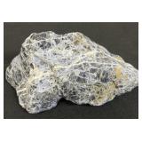 Raw blue sodalite specimen