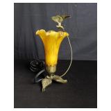 Metal and glass night light