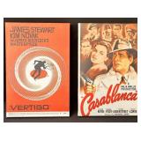 Pair of movie print posters on canvas