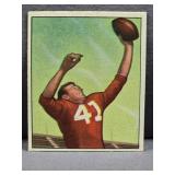 1950 Bowman #22 Billy Dewell Football Card.