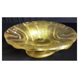 Vintage hand blown glass bowl