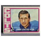 1972 Topps #165 Johnny Unitas Football Card.
