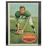 1960 TOPPS #87 CHUCK BEDNARIK FOOTBALL CARD.