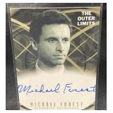 Michael Forest autographed Outer Limits card
