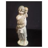 Lladro "Gypsy girl w/ little brother" porcelain