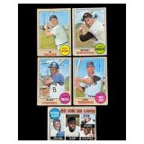 Lot of 1968 cards:  Hank Aaron, Willie McCoy,