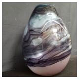 Hand-blown glass vase