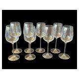Set of 8 Tiffany wine glasses