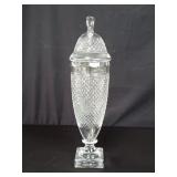 Kosta Boda crystal candy covered jar