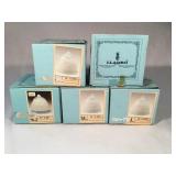 5 Lladro Christmas bell ornaments