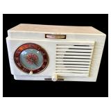 Vintage General Electric bakelite clock tube radio