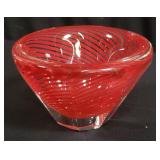 Studio art glass bowl