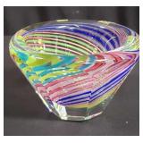 Studio art glass bowl