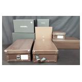 Eight designer boxes