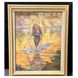 Signed oil painting on canvas