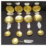 Fracture Goods brass and quartz scoops