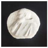 Vintage religious marble plaque