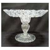 2 piece cut crystal compote