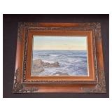 Signed framed Dyckie Wallace oil on canvas