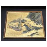 Signed Paul Blaine Henrie impasto oil on canvas
