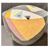 Geometric postmodern pottery vase