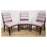 3 The Lucien Rollin Collection faux leather chairs