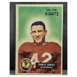 1955 Bowman #16 Charley Conerly Football Card.