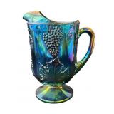 Vintage carnival glass pitcher