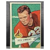 1952 Bowman Small #110 Jack Simmons Football