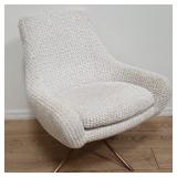 Modern upholstered swivel chair