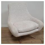 Modern upholstered swivel chair