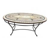 Mosaic concrete coffee table