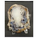 Natural polished ocean jasper agate