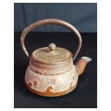 Vintage Asian cast iron teapot